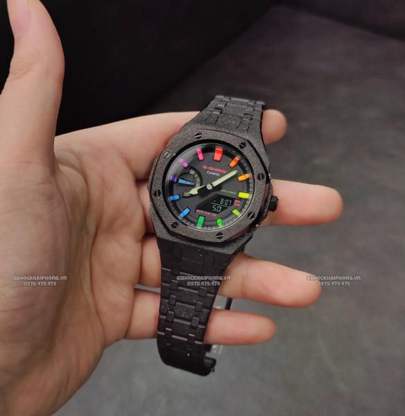 G-SHOCK GA-2100AP - BLACK FROST X RAINBOW