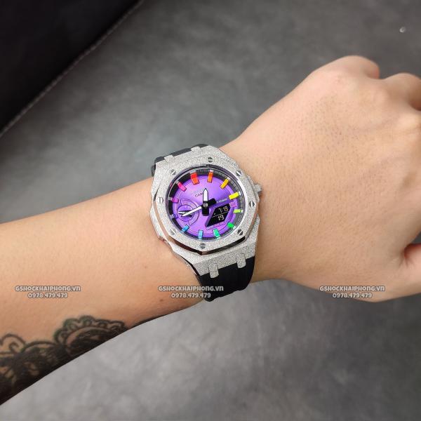 G-SHOCK GA-2100AP - FROSTED CASE X HYPER COLOR
