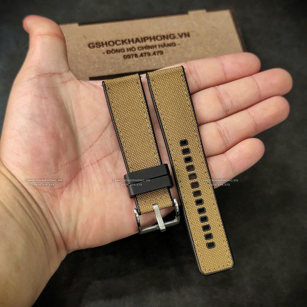 Dây vải Nilon chống nước - Size 20/22/24mm - Màu Tan