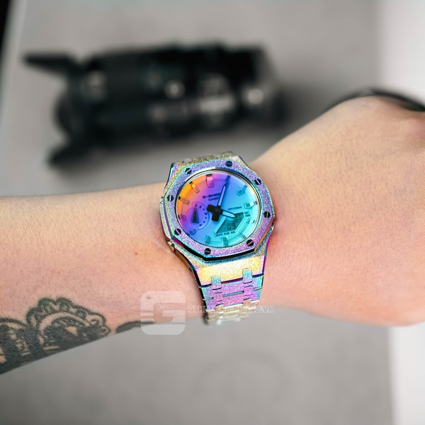 G-SHOCK GA-2100AP - TITAN STARDUST METAL RAINBOW