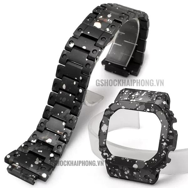 Set dây vỏ họa tiết sơn 03 - DW-5600/GW-B5600