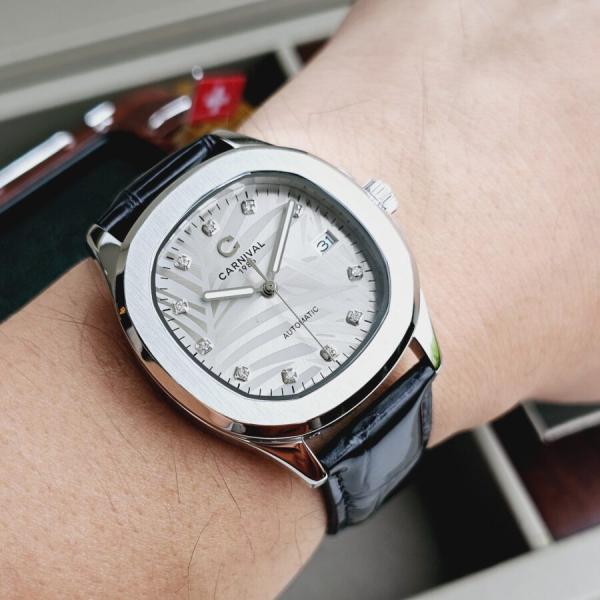 Đồng hồ nam Carnival - Aquanus 8115G-VT-DD-N - Mặt thép - Dây da