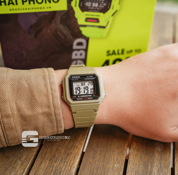 CASIO W-217H-5A -  QUÀ TẶNG TRỊ GIÁ 200K