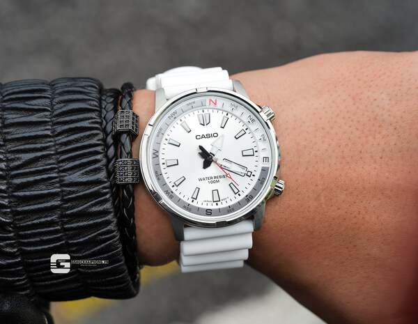 CASIO MTD-130D-7A ( Lên dây cao su Flo )