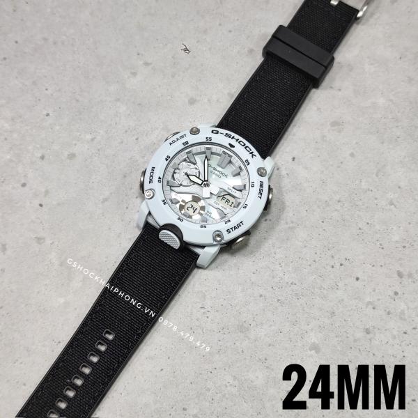 Dây vải nilon chống nước GA-2000 / GA-2200 ( 24mm ) ( Màu Đen ) 