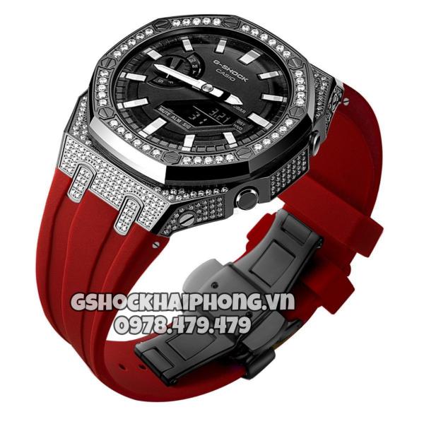 Bộ vỏ Đen nạm phun đá - Dây cao su ( Kích vào sp chọn màu dây ) 