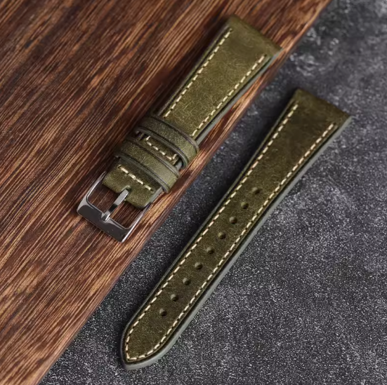 Dây da BÊ Ý - loại 1 RETRO - size 18mm/ 19mm / 20mm/ 21mm/ 22mm