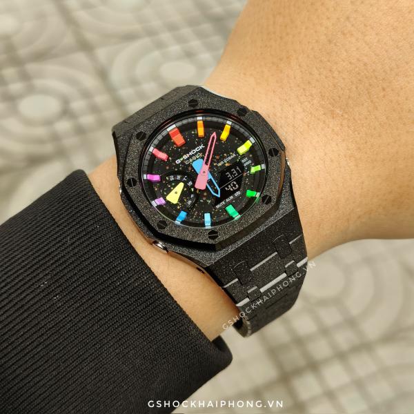 G-SHOCK GA-2100AP - Black Stardust Hyper Color 