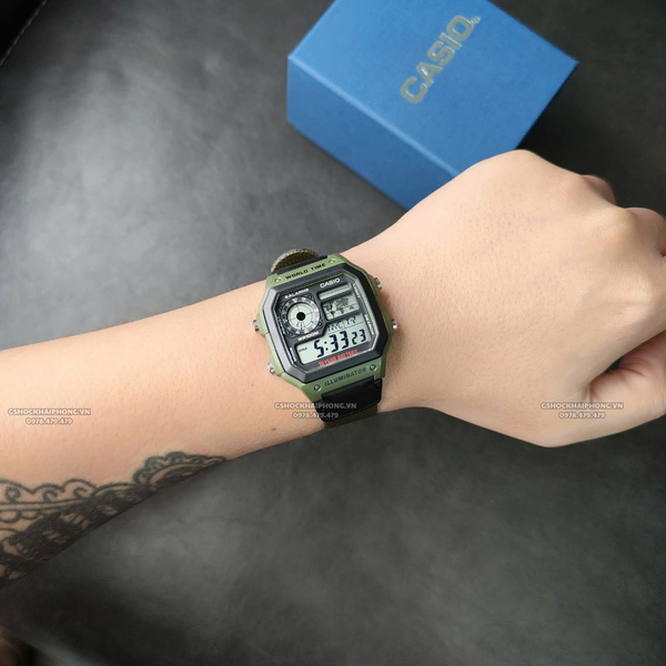 CASIO AE-1200WHB-3B -  QUÀ TẶNG TRỊ GIÁ 200K
