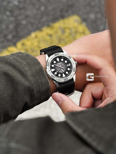 CASIO MTD-140D-1A ( Lên dây vải NaTo )