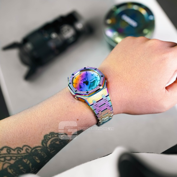 G-SHOCK GA-2100AP - TITAN STARDUST METAL RAINBOW