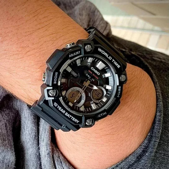 Đồng hồ Nam Chính hãng CASIO AEQ-120W-1A - Pin 10 năm