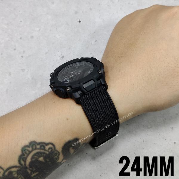 Dây vải nilon chống nước GA-2000 / GA-2200 ( 24mm ) ( Màu Đen ) 