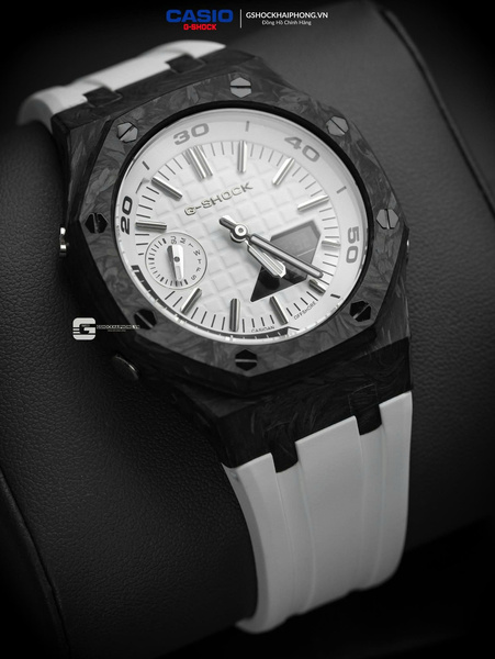 GA-2100AP - CARBON OFFSHORE BLACK & WHITE