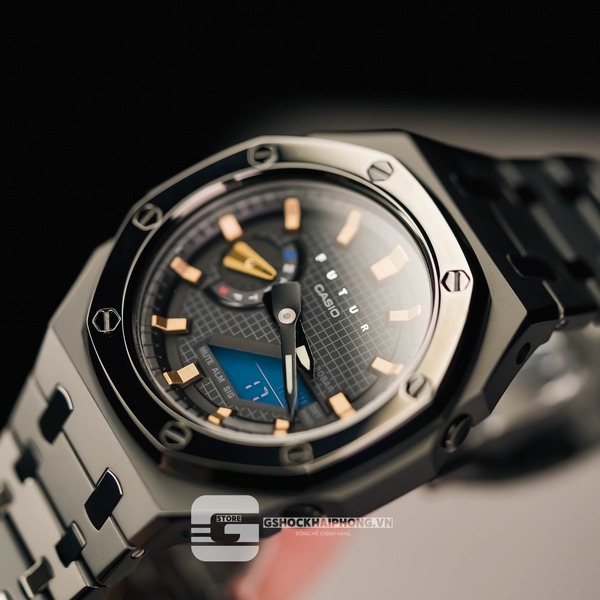 G-SHOCK GA-2100AP - FUTUR ROSE GOLD X BLACK LAYERS