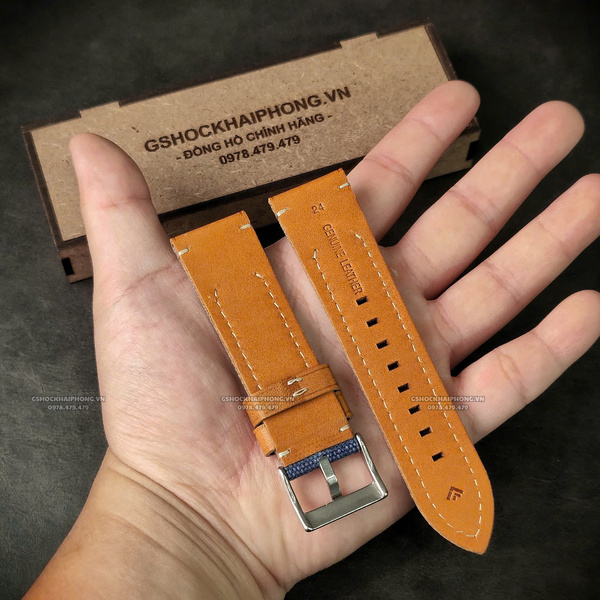 Dây da LEVIS - Màu Xanh Navy - Size 20/22/24mm