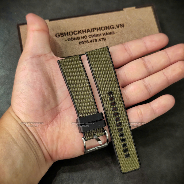 Dây vải Nilon chống nước - Size 20/22/24mm - Màu Xanh Quân Đội