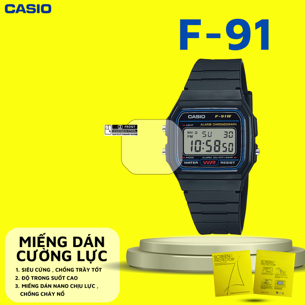 COMBO 2 Miếng dán màn hình Nano cao cấp chống trầy xước CASIO F-91