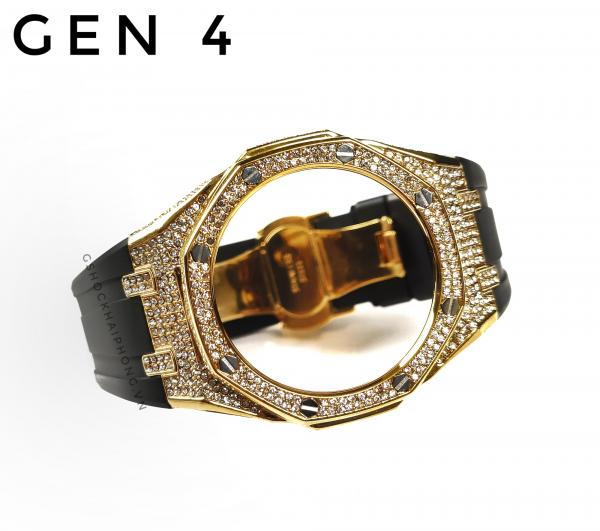 Bộ vỏ GA-2100 AP - Gold nạm đá