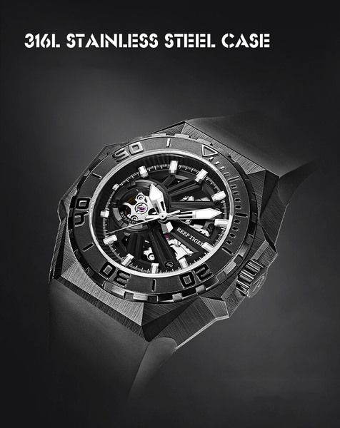 Đồng hồ nam Reef Tiger Black Shark RGA6903S-1