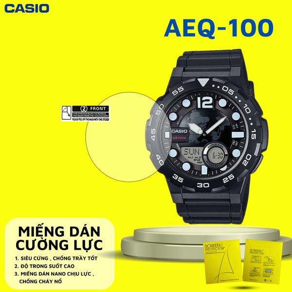 COMBO 2 Miếng dán màn hình Nano cao cấp chống trầy xước Casio AEQ-100