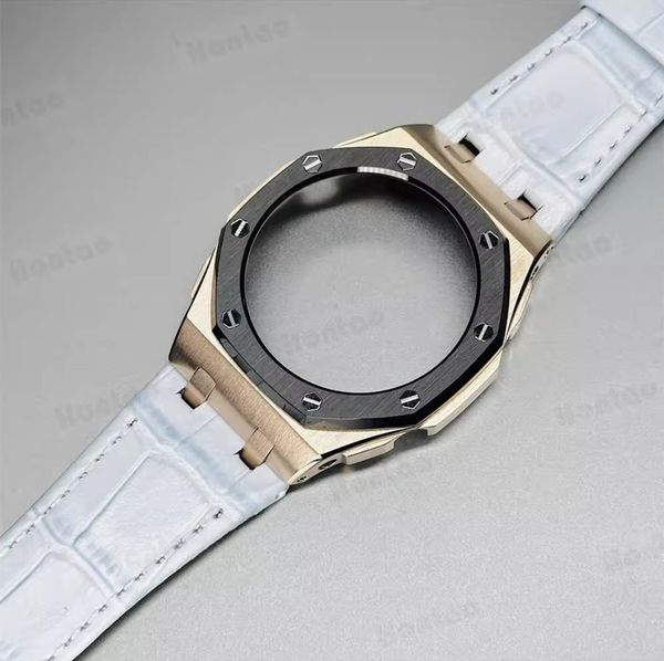 Bộ vỏ thép Đen Vàng - Dây da ( Thế hệ 5 cao cấp ) ( Kích vào sản phẩm chọn màu dây )