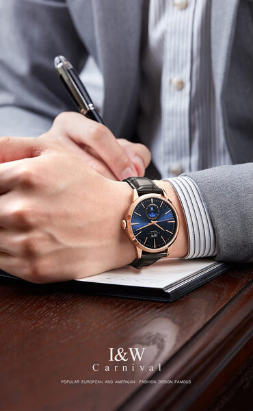 Đồng Hồ Nam I&W Carnival IW541G-2 (Mạ vàng 18k)