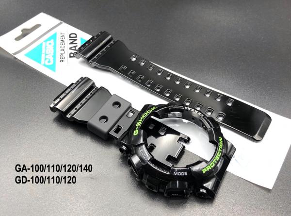 Bộ vỏ Bóng - Đen chữ xanh lá 