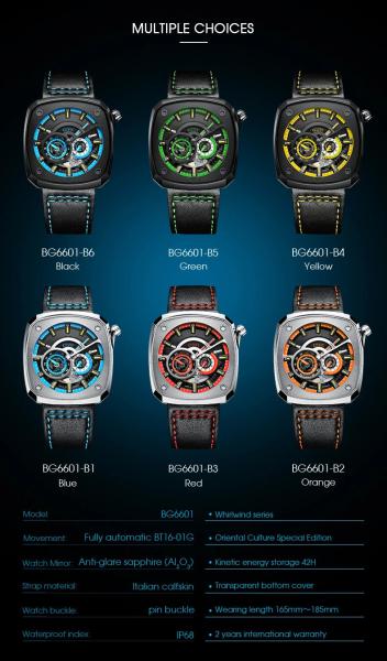 Đồng hồ Nam Bonest Gatti King Sport – BG6601- B Series  ( Kích vào ảnh chọn phối màu ) 