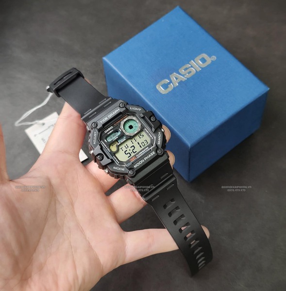 Đồng hồ Nam Chính hãng CASIO WS-1700h-1A  - Pin 10 năm 