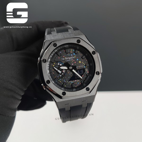 G-SHOCK GA-2100AP - Mid Night Galaxy Black Metal