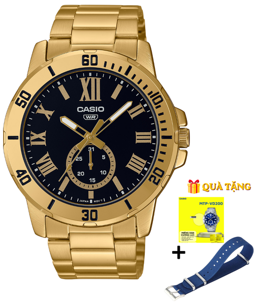 CASIO MTP-VD200G-1B - QUÀ TẶNG TRỊ GIÁ 600K