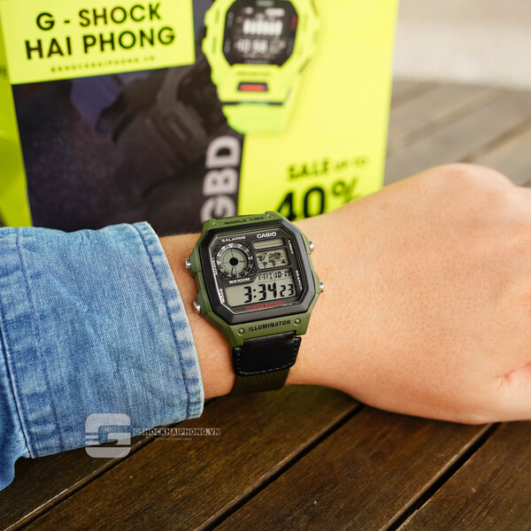 CASIO AE-1200WHB-3B -  QUÀ TẶNG TRỊ GIÁ 200K