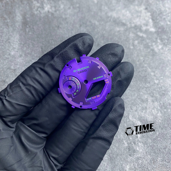 Mặt Dial Thép Phay Tím 02