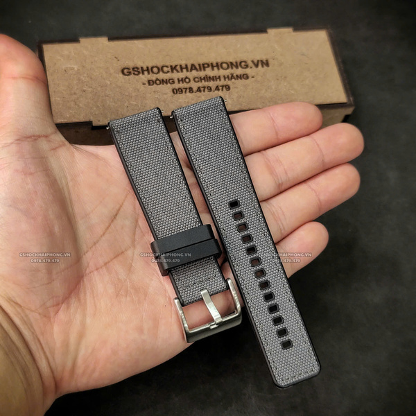 Dây vải Nilon chống nước - Size 20/22/24mm - Màu Xám