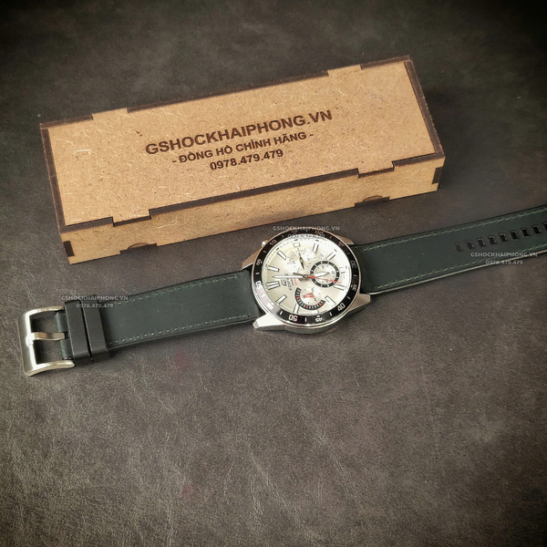 Dây da bọc cao su - Size 20/22/24mm - Màu Xanh Lá