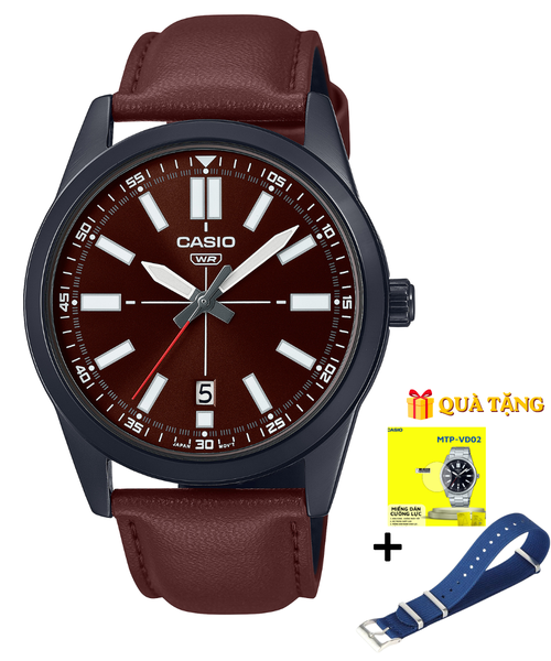  CASIO MTP-VD02BL-5E  - QUÀ TẶNG TRỊ GIÁ 600K