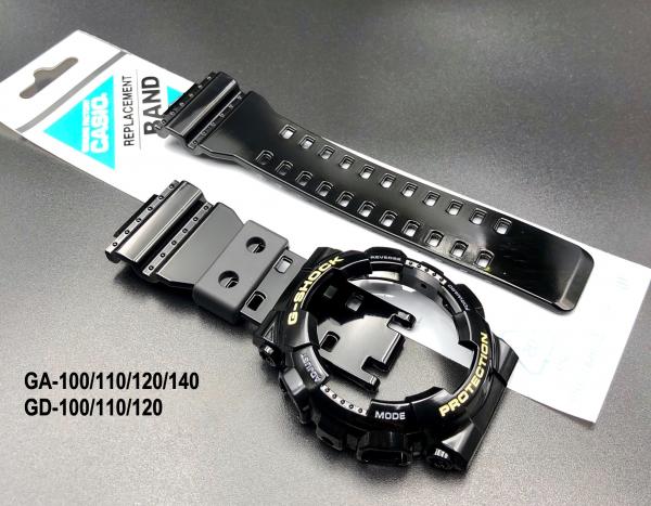 Bộ vỏ Bóng - Đen chữ vàng (GA-110GB-1A)