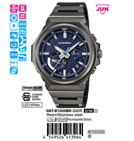 CASIO G-SHOCK GST-B1000BD-2A