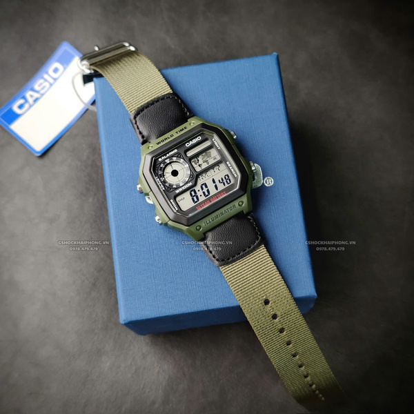 CASIO AE-1200WHB-3B -  QUÀ TẶNG TRỊ GIÁ 200K