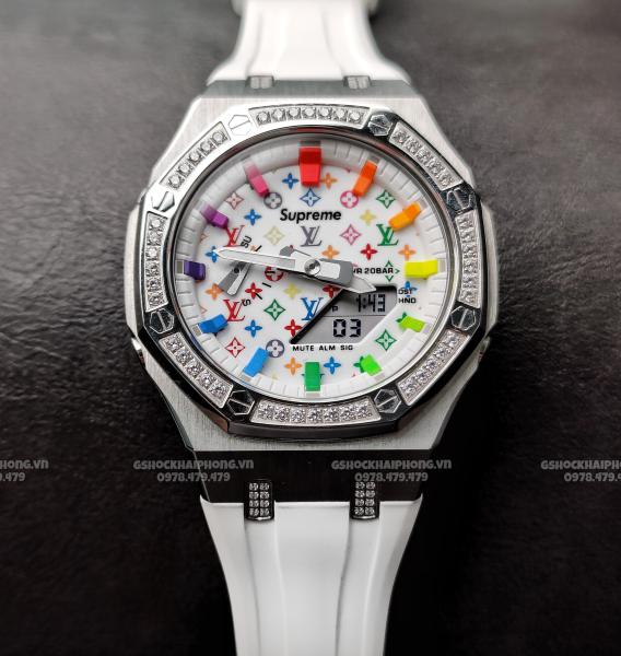 G-SHOCK GA-2100AP - WHITE EDITION LV X SUPREME CZ