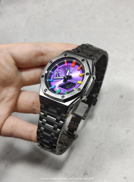 G-SHOCK GA-2100AP - Full Gray Metal Gen 5 - Hyper Color