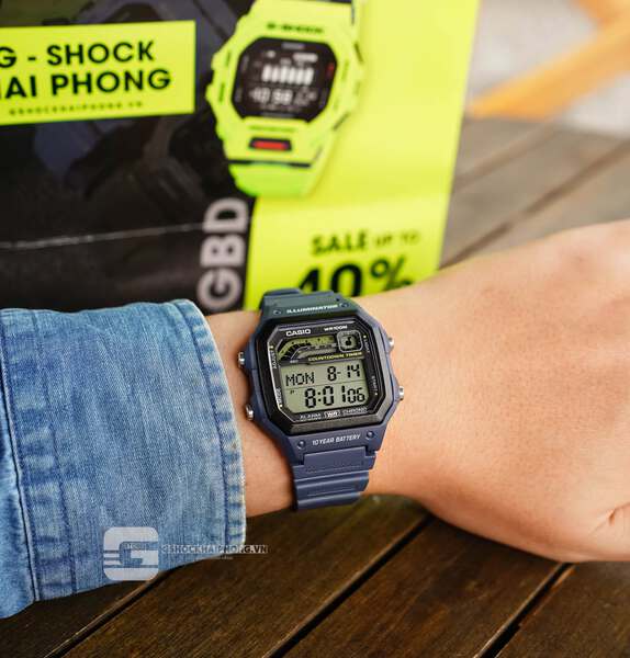 Đồng hồ Nam Chính hãng CASIO WS-1600H-2A - Pin 10 năm