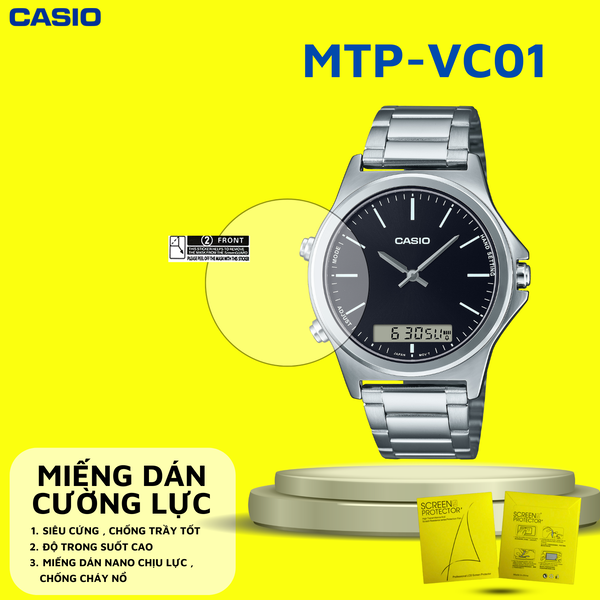 COMBO 2 Miếng dán màn hình Nano cao cấp chống trầy xước CASIO MTP-VC01
