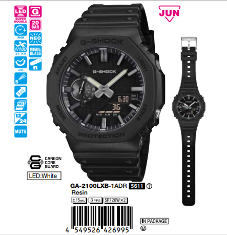 CASIO G-SHOCK GA-2100LXB-1A