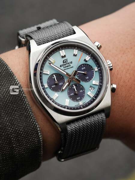 CASIO EDIFICE EFB-730D-2B ( Lên dây vải NaTo )