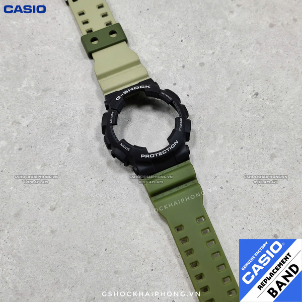 Bộ vỏ GA-100/110/120/140 - Mix xanh quân đội mặt đen