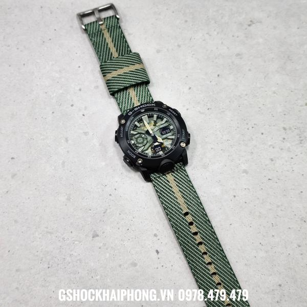 Dây vải thay thế cho G-Shock GA-2000 - Màu 3 ( có nãy khóa thông minh ) 