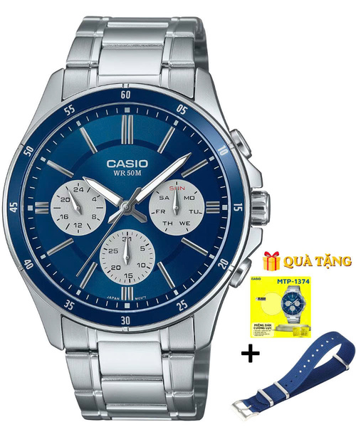 CASIO MTP-1374D-2A3 - QUÀ TẶNG TRỊ GIÁ 600K