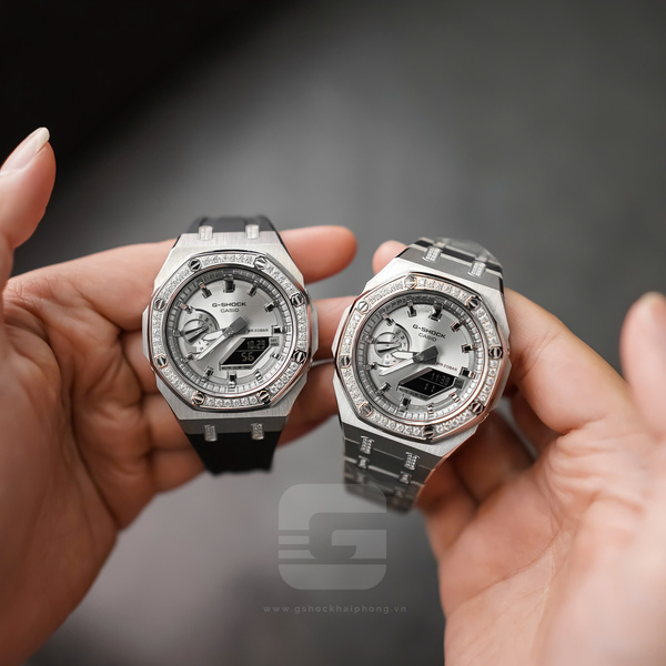 G-SHOCK GA-2100AP - SLIVER OUT X DIAMOND